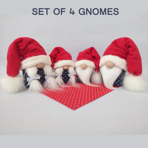 Christmas Gnomes - Handmade Gnome Christmas Decorations, 12 Inch Swedish  Plush - Shop GnomesByEkaterina Stuffed Dolls & Figurines - Pinkoi