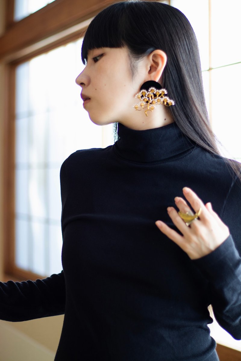 BONSAIピアス 片耳用 - 耳環/耳夾/耳骨夾 - 銅/黃銅 