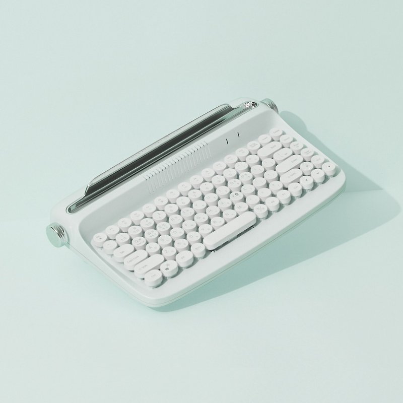 其他材質 電腦配件 - actto 復古打字機無線藍牙鍵盤 - 薄荷綠 - 迷你款