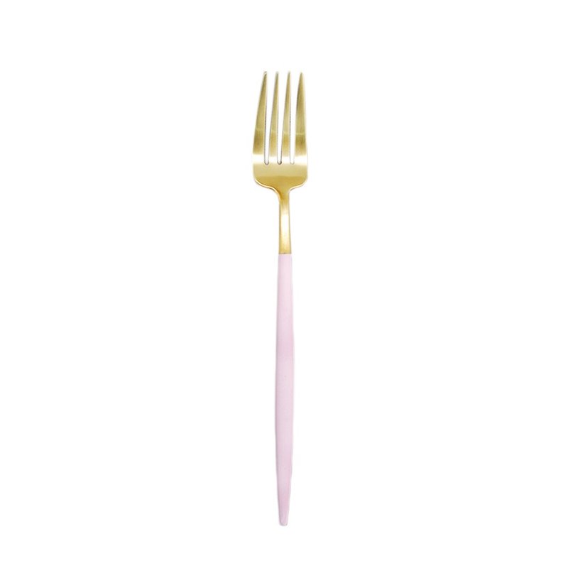 葡萄牙 Cutipol  GOA 粉紅金霧面不鏽鋼 21.5CM 主餐叉 - 刀叉/湯匙/餐具組 - 不鏽鋼 粉紅色