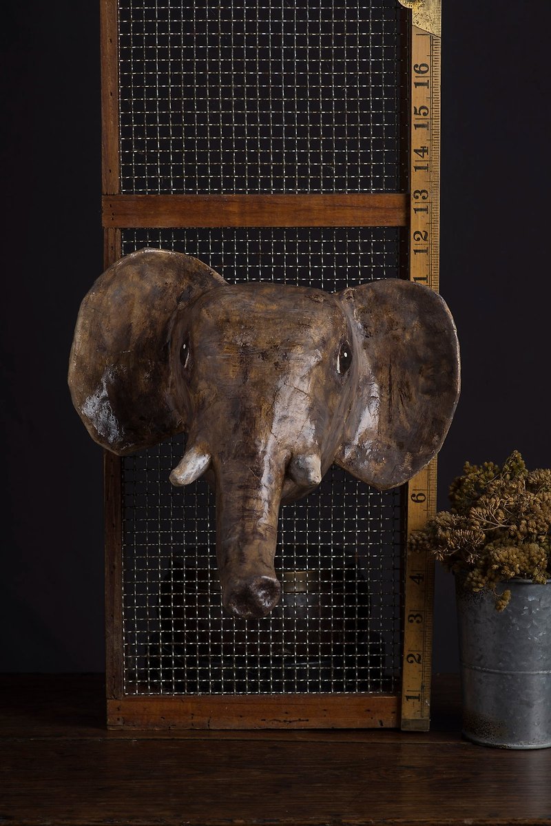 Wall decoration - elephant - Wall Décor - Paper Brown