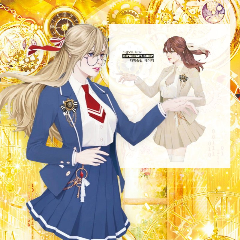 Time Fantasy, Spin off, Character, ime slip - 貼紙 - 紙 藍色