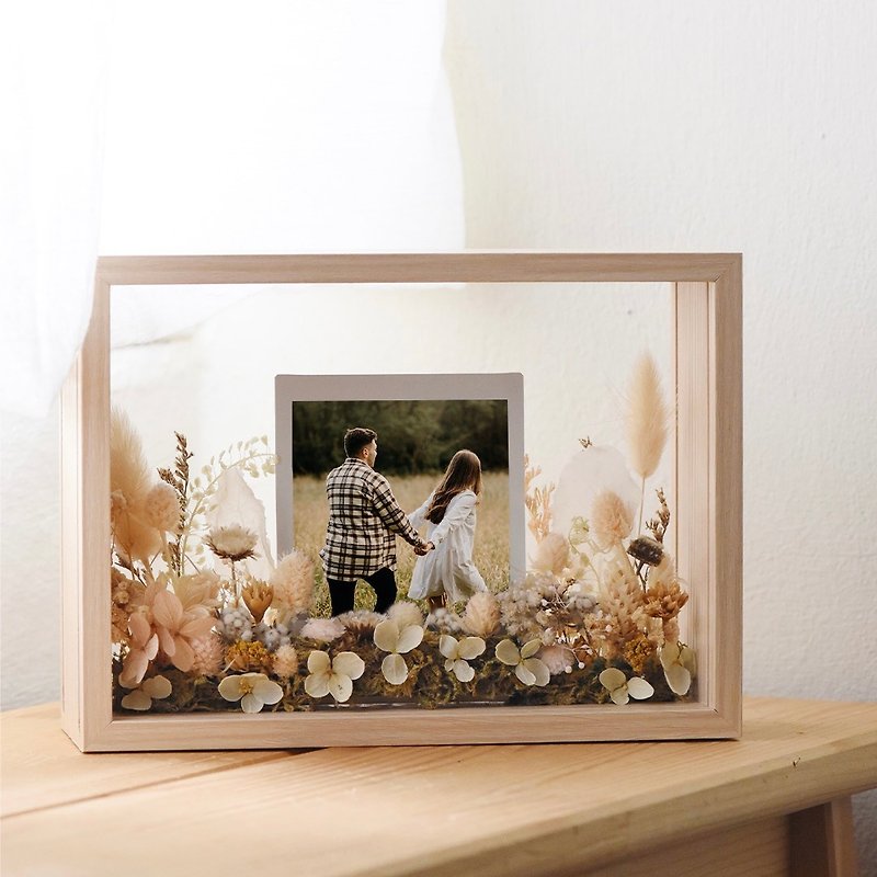 7 inch Flower Frame with Photo - 乾花/永生花 - 植物．花 