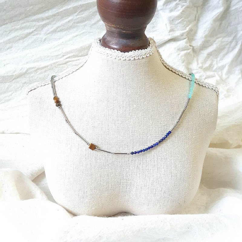 微藍 | 項鍊  – 水晶/鈦鋼飾品 - 項鍊 - 水晶 