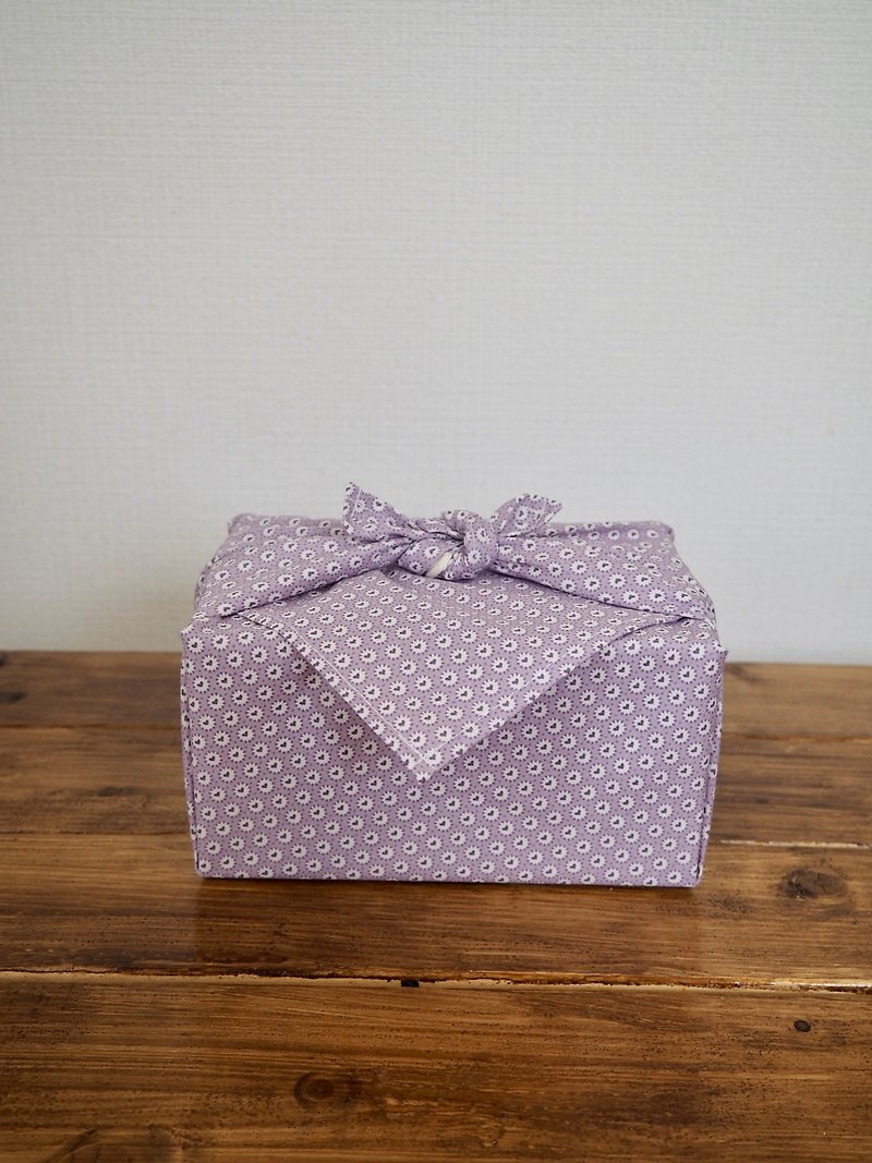 Heart Furoshiki - Lunch Boxes - Cotton & Hemp Purple