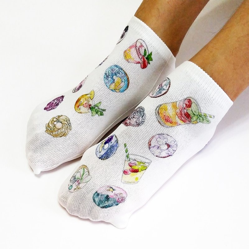 Boat Socks Donut Tea - Socks - Polyester 