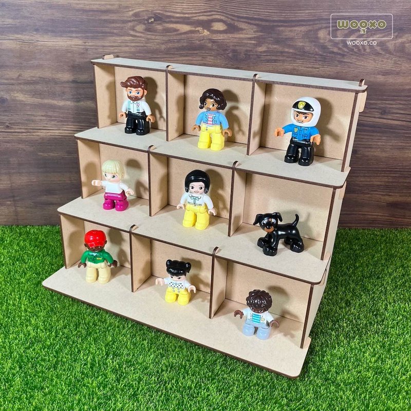 WOOXO Hierarchy Pane Frame Ladder Pane Doll DIY Simple and Quick Disassembly Jiugong Taiwan - Storage - Wood 