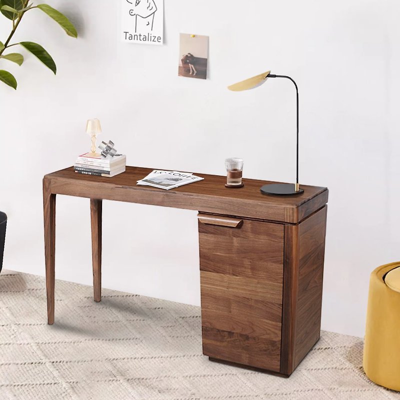 【D3原木家居】 Alex北美胡桃木書桌、工作桌-120cm