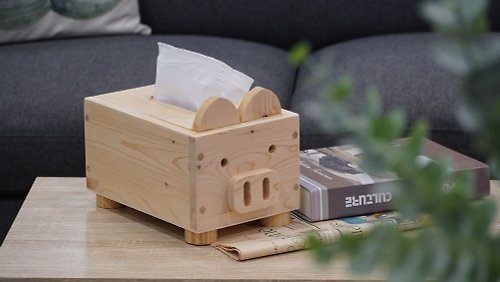 特力屋手創空間 【木工體驗】 小豬面紙盒 全台開課