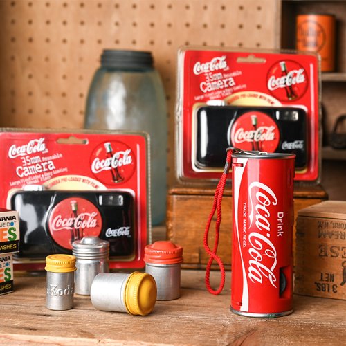 コカコーラ 35mm缶スタイルカメラ Coca-Cola カメラ コカ・コーラ型の
