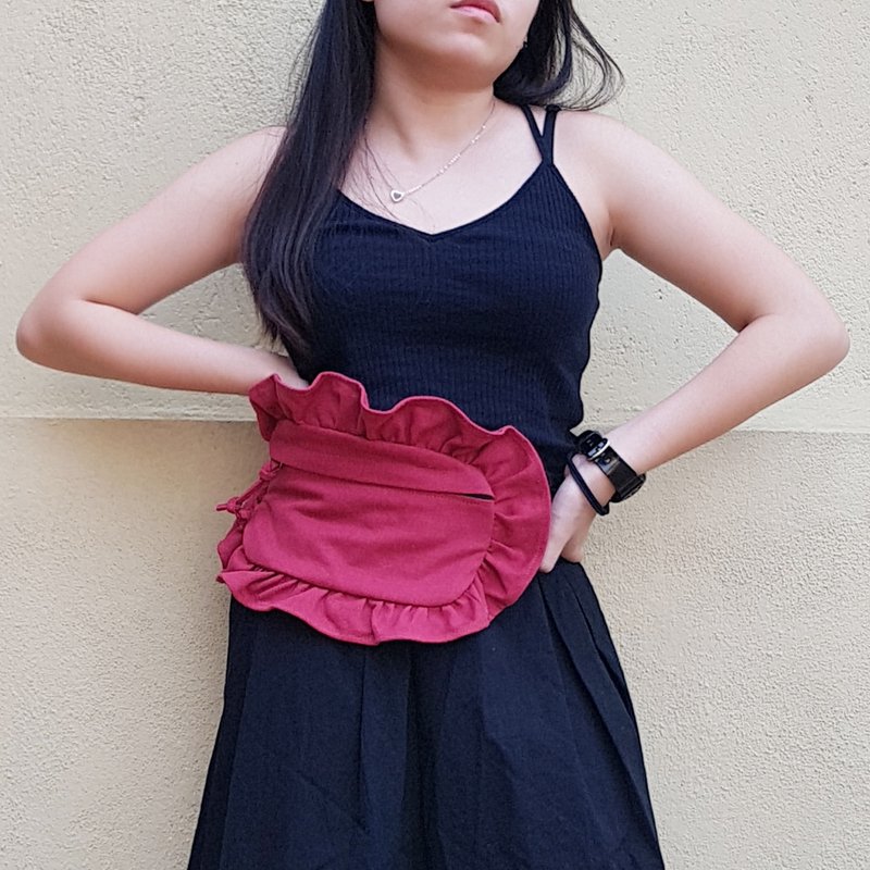 KINIES GATHERED 平腰錢包 - 腰包/腰包/腰包 - 其他 - 其他材質 紅色