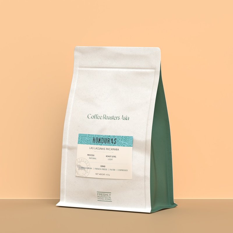 洪都拉斯 拉巴斯省 帕卡瑪拉種 (淺焙) 日曬咖啡 - 咖啡/咖啡豆 - 新鮮食材 咖啡色