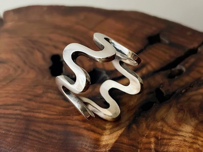 Sonic frequency/handmade silver jewelry/925 Silver/ring - แหวนทั่วไป - เงินแท้ 