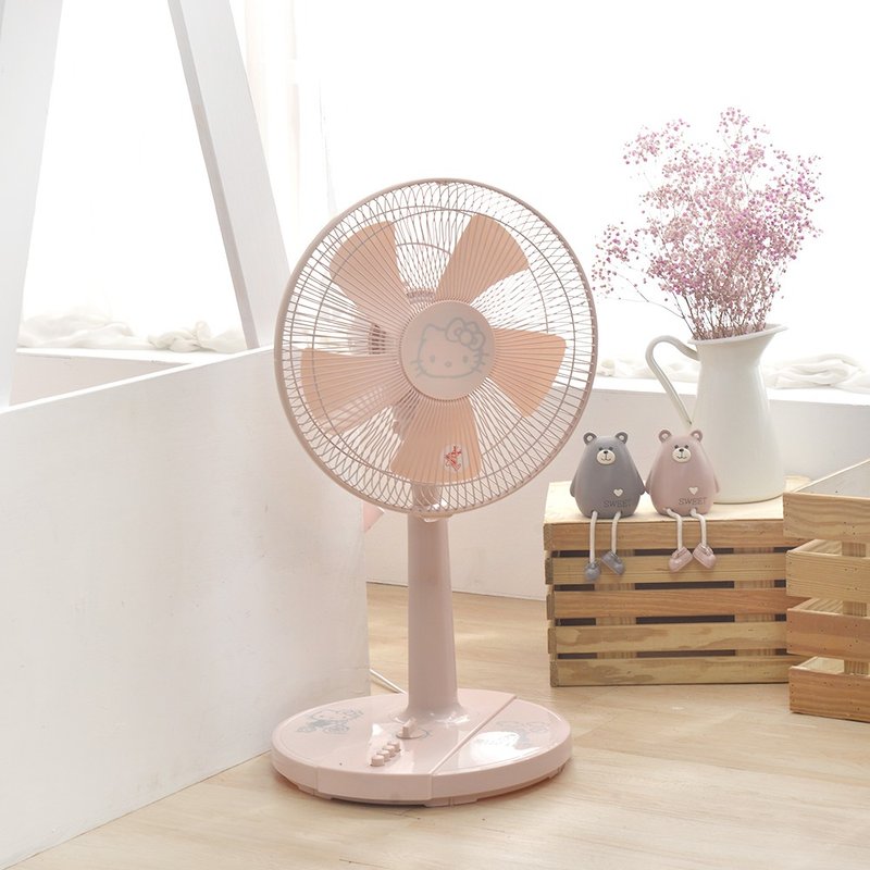 【HELLO KITTY】Electric fan-12 inch vertical fan KT-828 (Made in Taiwan with unique color security check - Electric Fans - Other Materials 