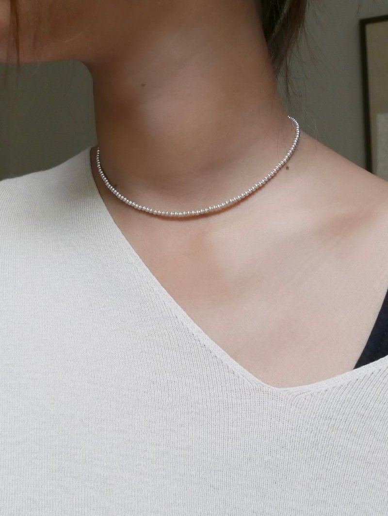 專屬訂製/S925純銀頸鏈 - 項鍊 - 純銀 銀色