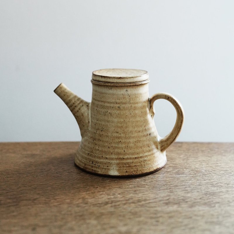 法國製手工 復古陶瓷茶壺 - 茶壺/茶杯/茶具 - 陶 卡其色