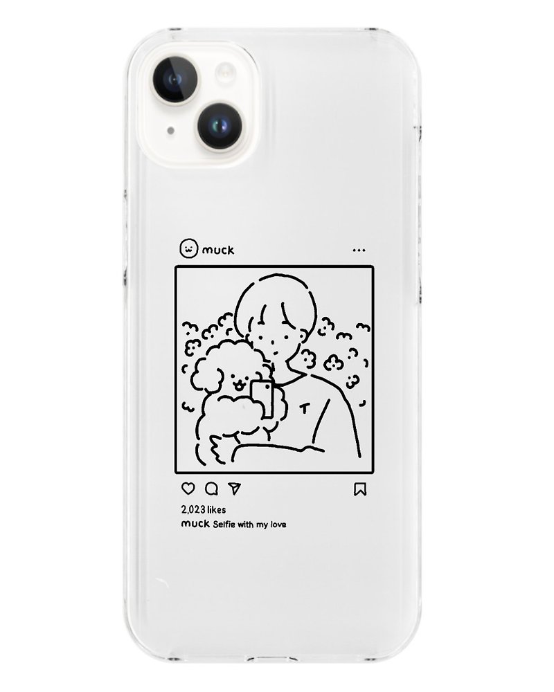 Muck Instagram with boy phone case - Other - Other Materials Transparent