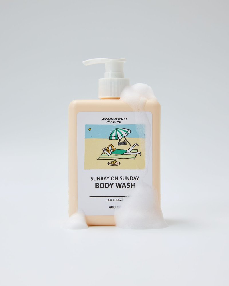 Summerstuff.marine - BODY WASH (SHOWER GEL) กลิ่น SUNRAY ON SUNDAY (400 ml) - 沐浴乳/沐浴用品 - 其他材質 白色