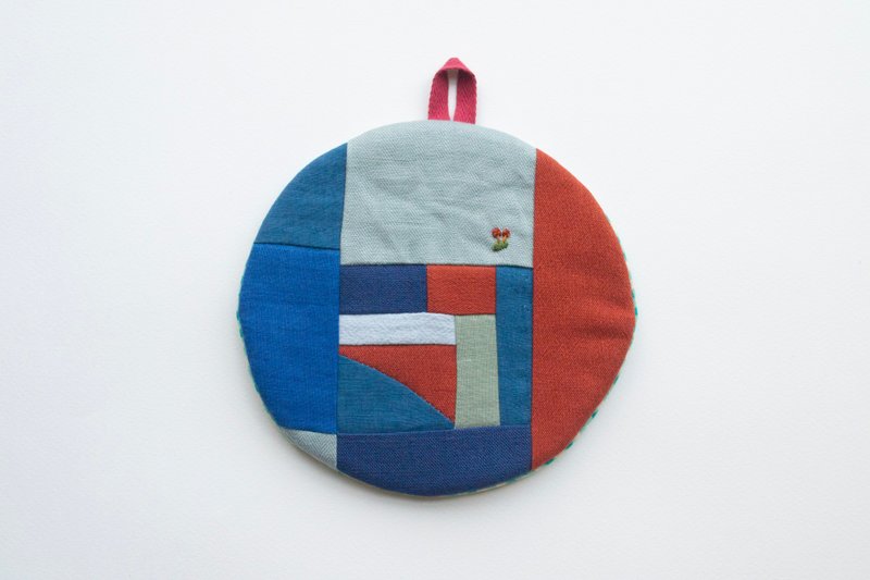 Patchwork #9 - Cotton Linen Trivet & Pot Holder - 杯墊 - 棉．麻 多色