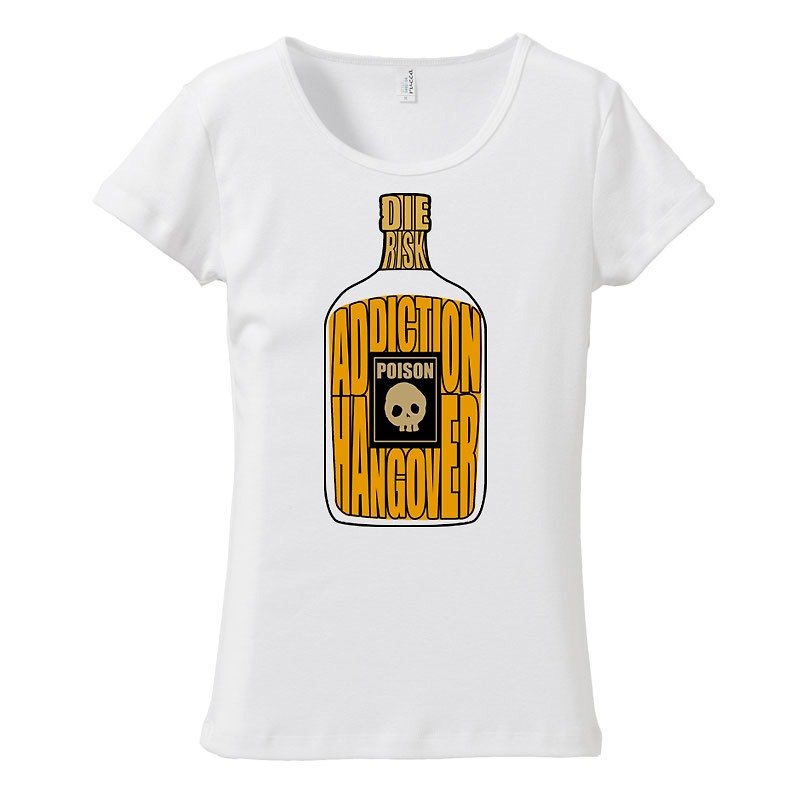 [Women's T-shirt] Poison Sauce - Women's T-Shirts - Cotton & Hemp White