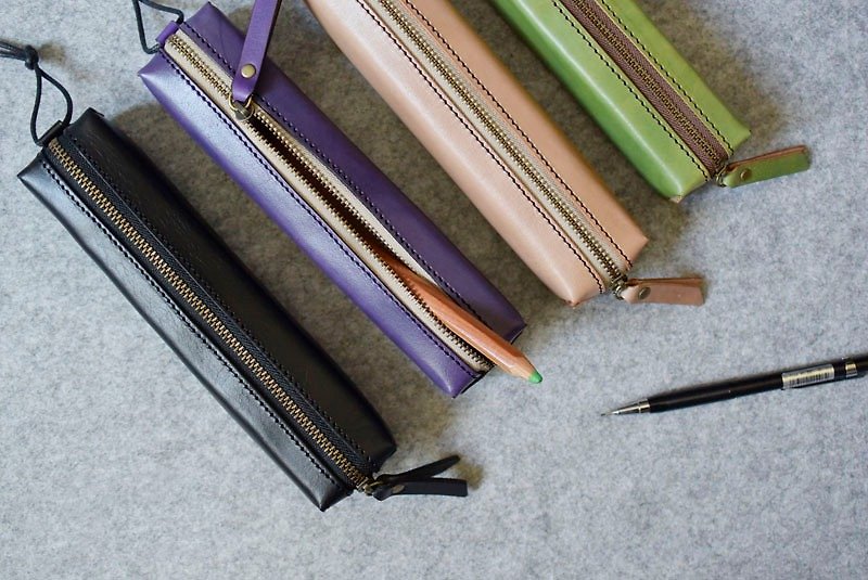 YOURS rectangular pencil case - Pencil Cases - Genuine Leather 