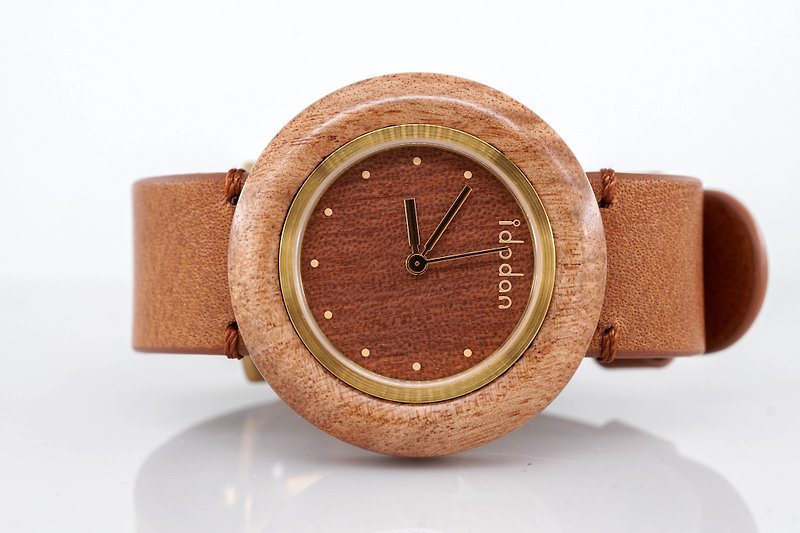 【Idodan】Log Watch-Acacia White Melaleuca (Coffee Belt) - Men's & Unisex Watches - Wood Brown
