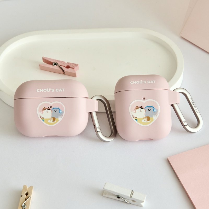 周氏喵喵早餐時光強悍防摔AirPods保護套 - AirPods/耳機保護套 - 塑膠 多色