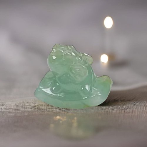 瓔珞翡翠 【招財神獸】冰種翡翠飛天貔貅 | 天然A貨翡翠 | 送禮