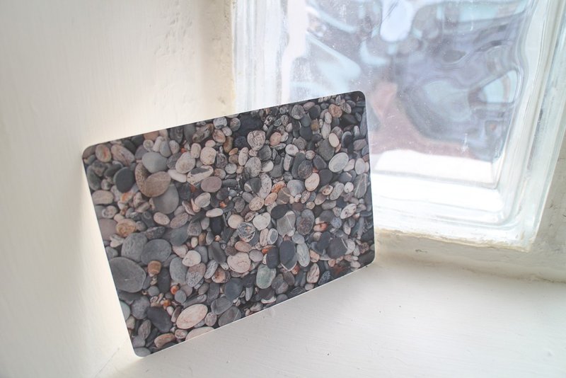 花蓮七星潭的石頭∣原創【明信片】文創 卡片 - 卡片/明信片 - 紙 灰色