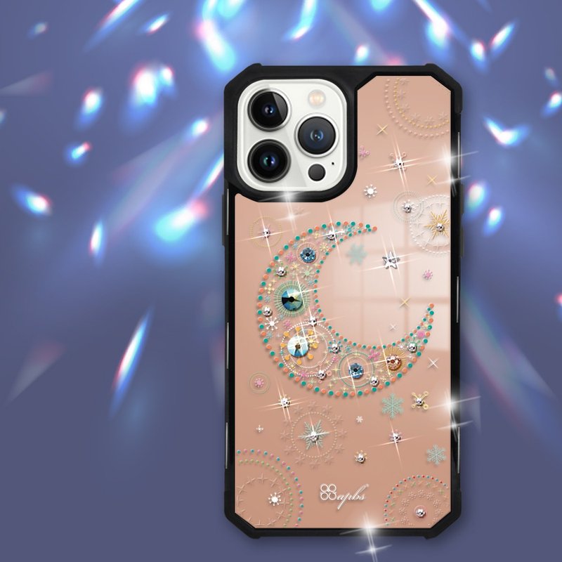 iPhone 13 Full Range of Military-Spec Drop-resistant Mirror Crystal Colored Diamond Phone Cases - Xingyue (Black Shell) - เคส/ซองมือถือ - วัสดุอื่นๆ หลากหลายสี
