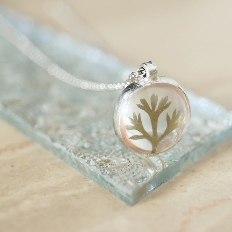 露珠項鍊-小小樹 - 項鍊 - 玻璃 透明