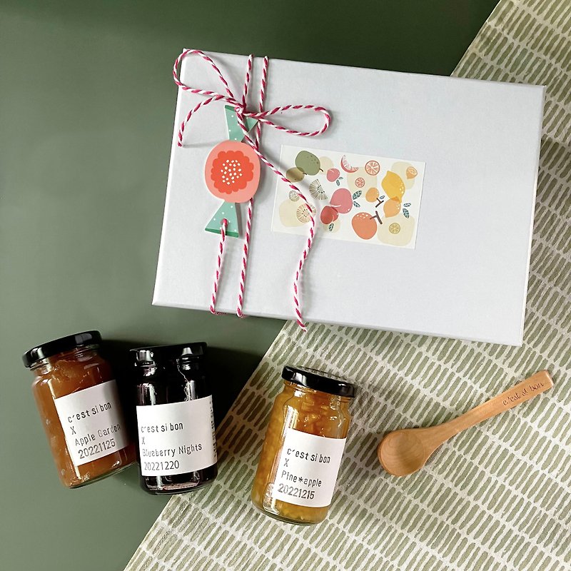 Handmade Jam | Fruit Paradise Gift Box Set - Jams & Spreads - Fresh Ingredients 