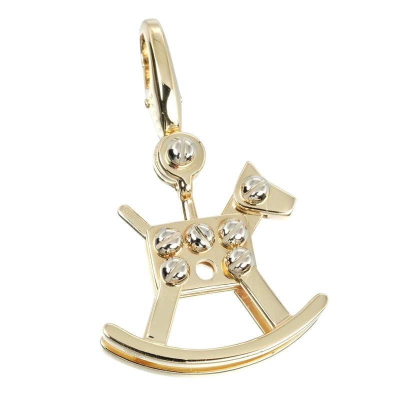 【日本直送】カルティエ CARTIER ロッキングホース ペンダントトップ 約5.33g K18YG WG イエローゴールド ホワイトゴールド【中古】Aランク - 項鍊 - 貴金屬 金色