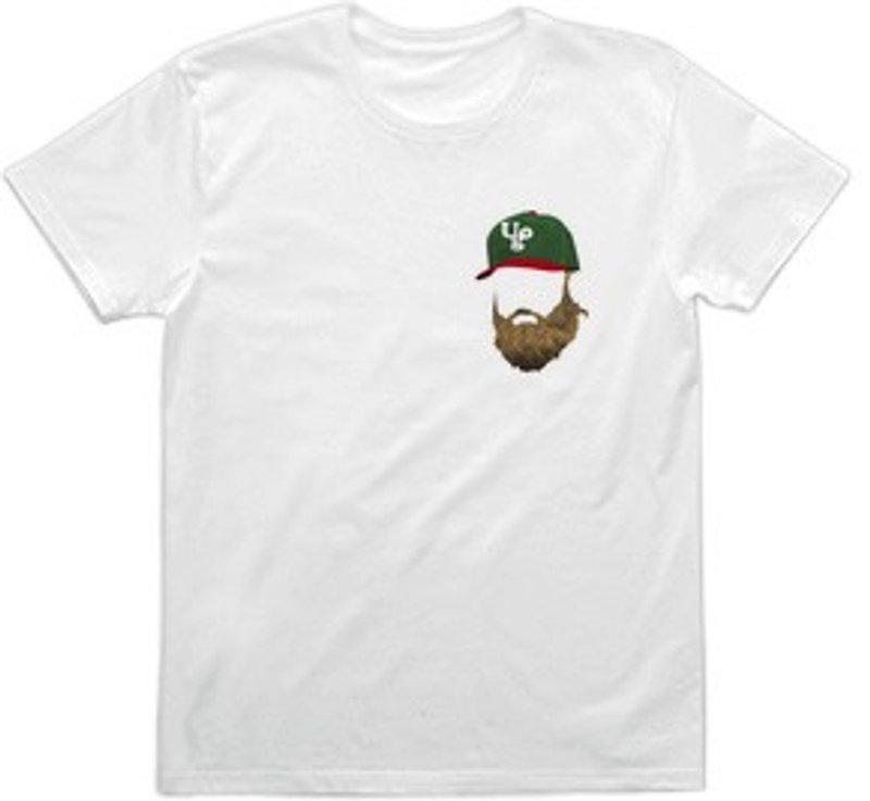 beard cap one (4.0oz) - เสื้อยืดผู้ชาย - วัสดุอื่นๆ ขาว