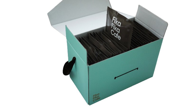 FikaFikaCafe Carrying Box 30 Surprise Hanging Ear Sets - Coffee - Fresh Ingredients Khaki