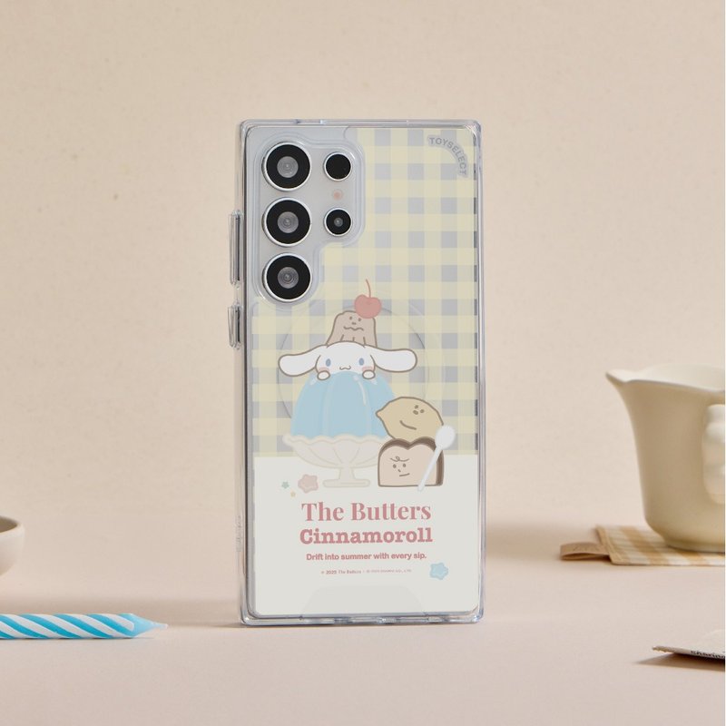 奶油家族x大耳狗圍繞果凍防摔透明SAMSUNG手機殼 - 手機殼/手機套 - 塑膠 多色