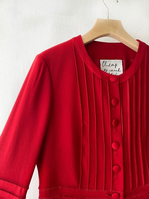 Grandma Mary Vintage 祖母舊物店 Moschino 紅色西裝外套