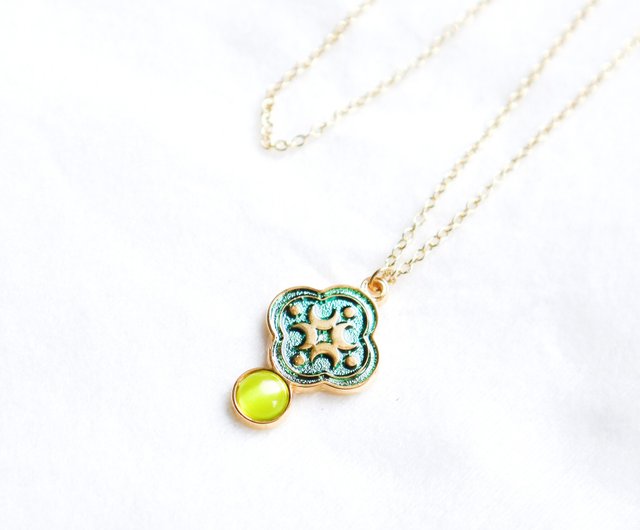 SQUARE TOURMALINE NECKLACE(2ZN2460)K18 ネックレス｜スター