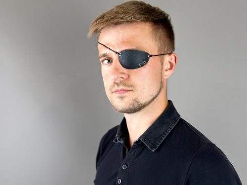 mokvok Eye patch, Kydex eye patch, Unisex Eye Patch, Concave Eye patch, Black Eye patch