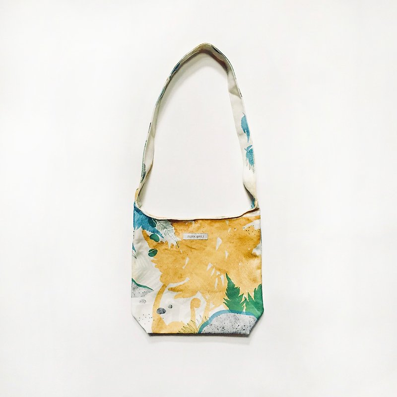 Fern Pattern Crossbody bag-Cibotium taiwanense - Messenger Bags & Sling Bags - Other Man-Made Fibers Orange