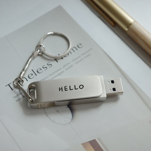 金雀文創禮品 客製化 USB 隨身碟 旋轉式USB 金屬霧面 USB吊飾