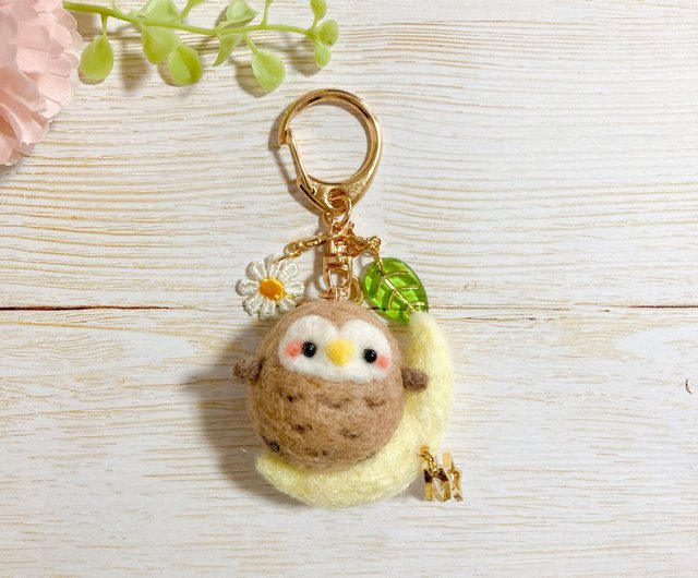 フェルト製ぬいぐるみキーホルダーセット 12個 ネパールでフェアトレードで生産しているウール100％のゆる