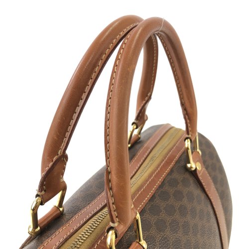 日本直送 名牌中古包 】CELINE セリーヌ マカダム レザー ミニボストン