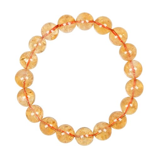 正佳珠寶 Gemsrich Jewelry 【正佳珠寶】黃水晶 高品淨體阿賽 10.3-10.8mm 黃水晶手珠