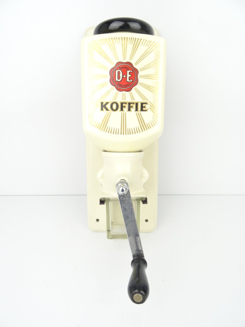 老式 Zassenhaus Douwe Egberts 荷蘭壁式咖啡研磨機（佩德時代） - 咖啡壺/咖啡周邊 - 其他材質 白色
