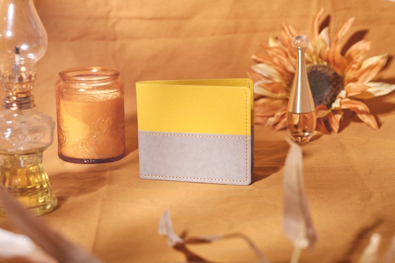 【ideasfromlife】 patchwork classic paper wallet (upgraded version) - Wallets - Paper Yellow