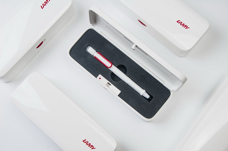 Globally exclusive in Taiwan/LAMY mechanical pencil gift box/safari series-red and white - ดินสอ - พลาสติก 