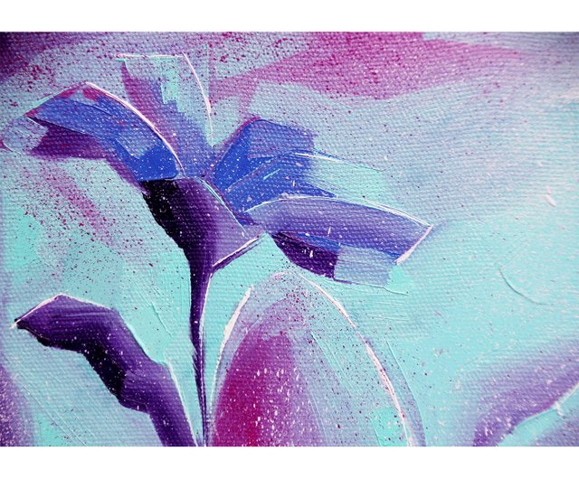 てんとう虫の絵画 花のオリジナルアート 保育園の壁飾り 農場の