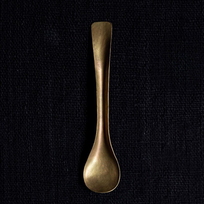 Tanaka _ bronze Bronze spoon _B08 - ตะหลิว - ทองแดงทองเหลือง สีทอง