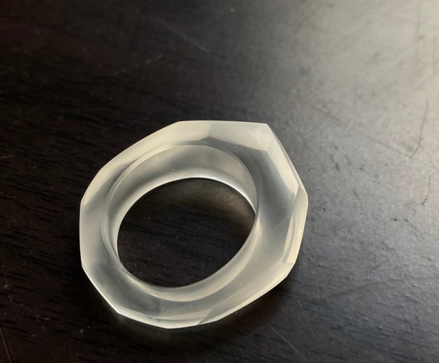 水晶のくりぬきリング(ツヤけし) - ショップ Takahiro Omori